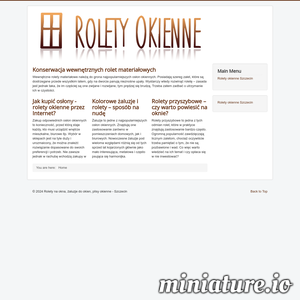 Miniatura Rolety Opole www.rolety-okienne.eu