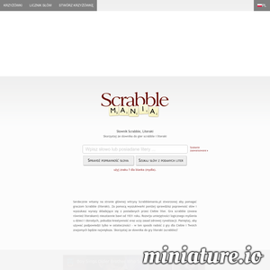 Miniatura Scrabble słownik www.scrabblemania.pl