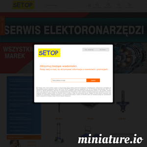 Miniatura Strony Internetowe Warszawa www.setop.pl