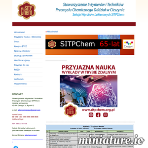 Miniatura SITPChem Cieszyn www.sitpchemcieszyn.pl