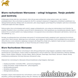 Miniatura TaxControl-Biuro Rachunkowe Warszawa www.taxcontrol.waw.pl