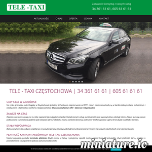 Miniatura Taxi Częstochowa – &quot;Tele – Taxi&quot; www.tele-taxi.czest.pl