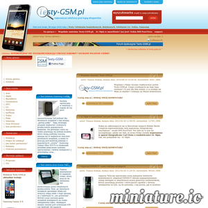 Miniatura Testy-GSM.pl – Nokia, Sony Ericsson, Samsung, LG, HTC, iPhone www.testy-gsm.pl