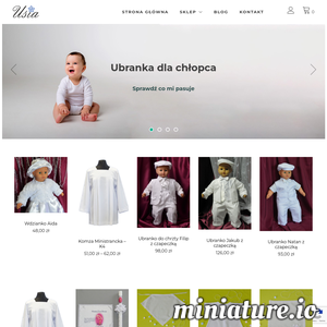 Miniatura Usia.pl – Ubranka do chrztu www.usia.pl