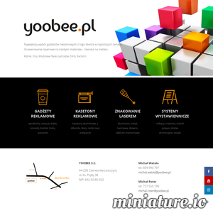 Miniatura Gadżety reklamowe www.yoobee.pl