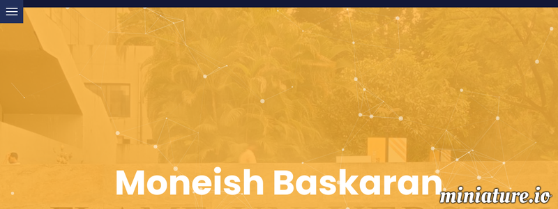 Moneish Baskaran Website