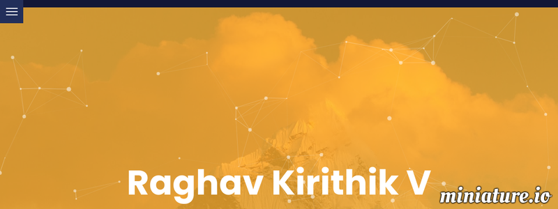 Raghav Kirithik V Website