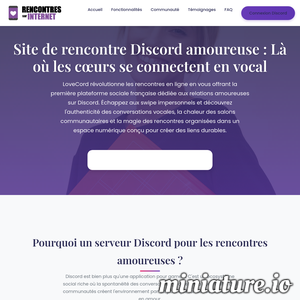 Amoureuse.Rencontre-Sur-Internet.Info : Site de rencontre Discord amoureuse - LoveCord | Communauté Française