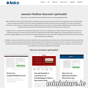 Annuaire.macabc.eu – Spiritualité : Annuaire Rencontre spiritualité | Macabc.eu