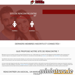 Asocial.Passioncommune.Com : Site de rencontre asocial, individuel, antisocial et marginal