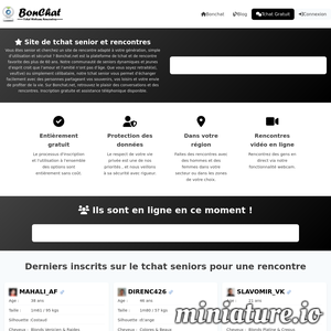 Bonchat.net : Tchat senior pour rencontres seniors
