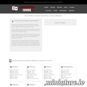 Bruns.Rencontres-Connes.Top : Site de Rencontres entre Bruns et Brunes