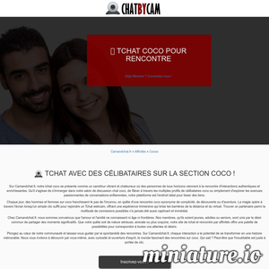 Camandchat.fr : 📹 Tchat Coco pour Rencontres 🔥
