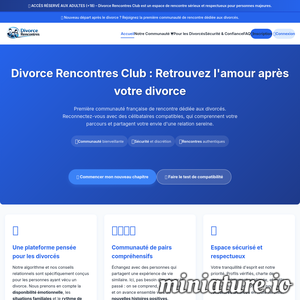 Divorce-Rencontres.Club : Divorce Rencontres Club : Retrouver l'amour après un divorce