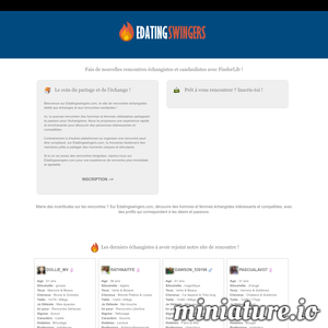 EdatingSwingers : Rencontres échangistes : Site de Rencontre Échangiste & Candauliste