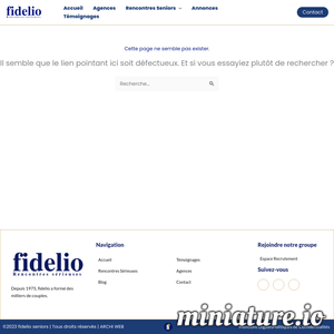 Fidelio-seniors.fr : Page non trouvée - Fidelio Seniors