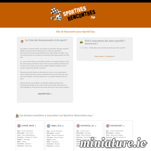 Gays.Sportives-Rencontres.Top : Site de Rencontres entre Sportifs Gays