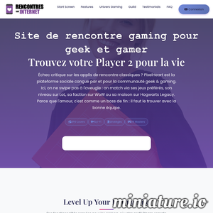 Geek.Rencontre-Sur-Internet.Info : Site de rencontre gaming pour geek et gamer | PixelHeart