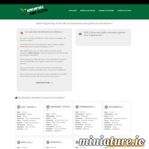 Gluten.Meet-Vegans.Top : Site de Rencontre Sans Gluten