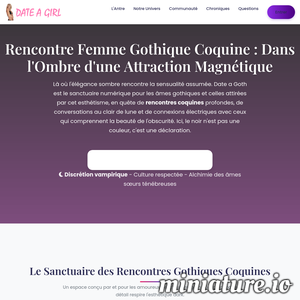 Gothique.Dateagirl.Top : Date a Goth - Rencontre Femme Gothique Coquine pour Une Attraction Obscure et Sensuelle