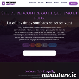 Gothique.Rencontre-Sur-Internet.Info : Site de rencontre gothique, emo et punk | Nuit Éternelle