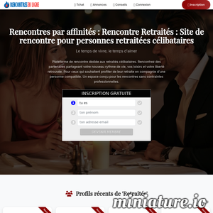 Macabc.eu : Rencontre Retraités | Site de rencontre pour personnes retraitées célibataires