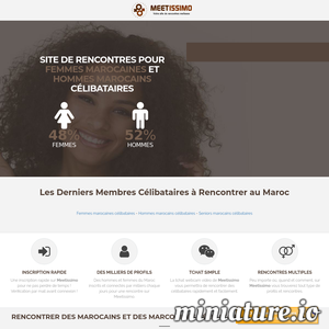 Maroc.Meetissimo.Com : Site de rencontres entre marocains et marocaines