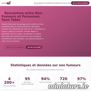 Non-Fumeurs.Rendez-Voo.Com : Rencontres Non Fumeurs | Célibataires Sans Tabac sur Rendez-Voo