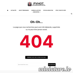 Pvhot.org : Page non trouvée | PvHot.org