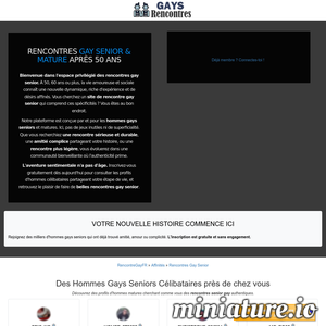 Rencontregayfr.info : Rencontre Gay Senior : Site de Rencontre pour Hommes Gays de 50 ans et plus