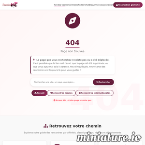 Rendez-voo.com : Page non trouvée - Erreur 404 | Rendez-Voo
