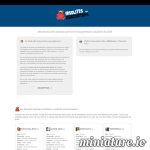 Sans-Photo.Insolites-Rencontres.Top : Site de Rencontre sans photo