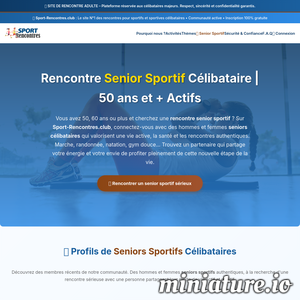Sportifs-rencontres.xyz : Rencontre Senior Sportif Célibataire | 50 ans et + Actifs