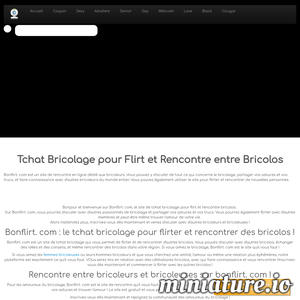 Bonflirt.com : Rencontre et Chat Flirt Bricolage entre Bricolos