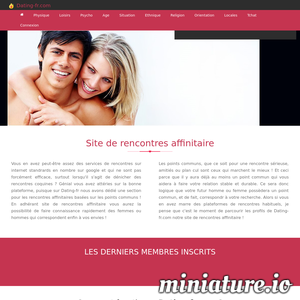 Rencontres.Dating-Fr.Com : Dating-fr.com : Site de rencontres affinitaire