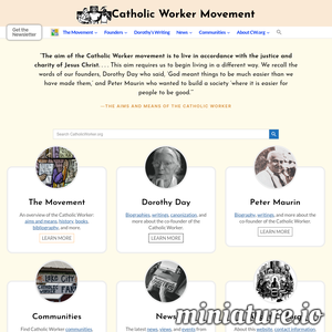 www.catholicworker.org的网站缩略图