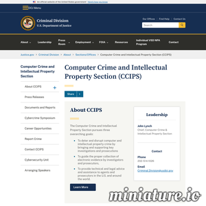www.cybercrime.gov的网站缩略图