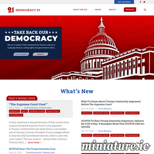 www.democracy21.org的网站缩略图