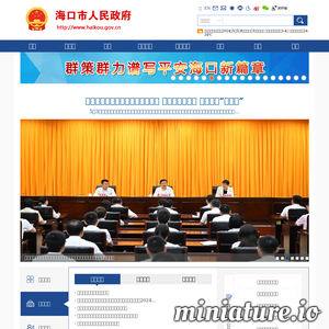 www.haikou.gov.cn的网站缩略图