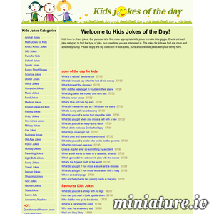 www.kidsjokesoftheday.com的网站缩略图