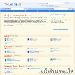 www.maplandia.cz的网站缩略图