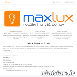www.maxlux.sk的网站缩略图
