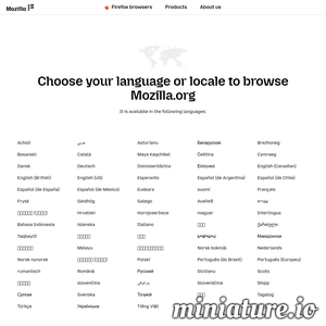 www.mozilla.org的网站缩略图