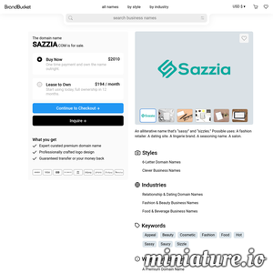 www.sazzia.com的网站缩略图