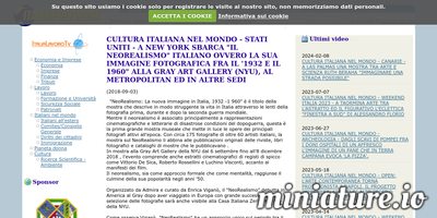 CULTURA <b>ITALIANA</b> NEL MONDO - STATI UNITI - A NEW YORK SBARCA &quot;IL NEOREALISMO ...